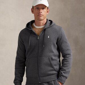 Polo Ralph Lauren Men's Hoody Hooded Full Zip Sweatshirt Jacket Size 2XL Gray .